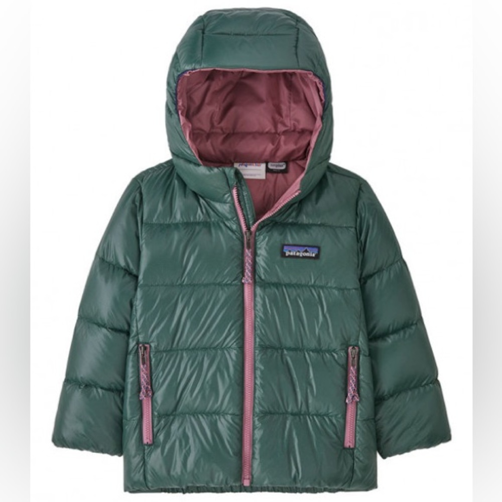 Patagonia Baby Hi-Loft Down Sweater Hoody size 5 T